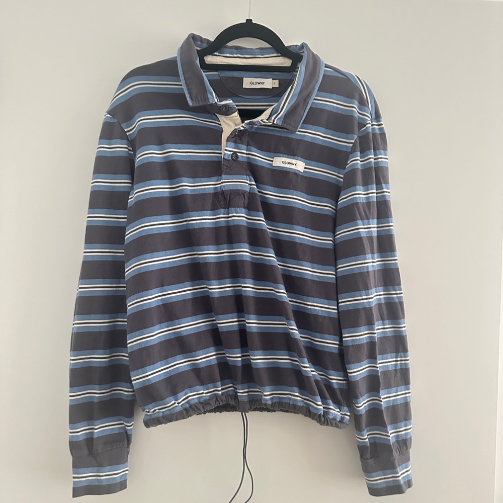 Glowny Terry Pk Long Sleeve in Charcoal size Small